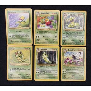 Pokemon Set‎ Bellsprout Victreebel Butterfree caterpie metapod butterfree